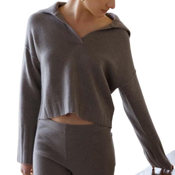 NEW W. CASHMERE maeve sweater in stone - Picture 1 of 1